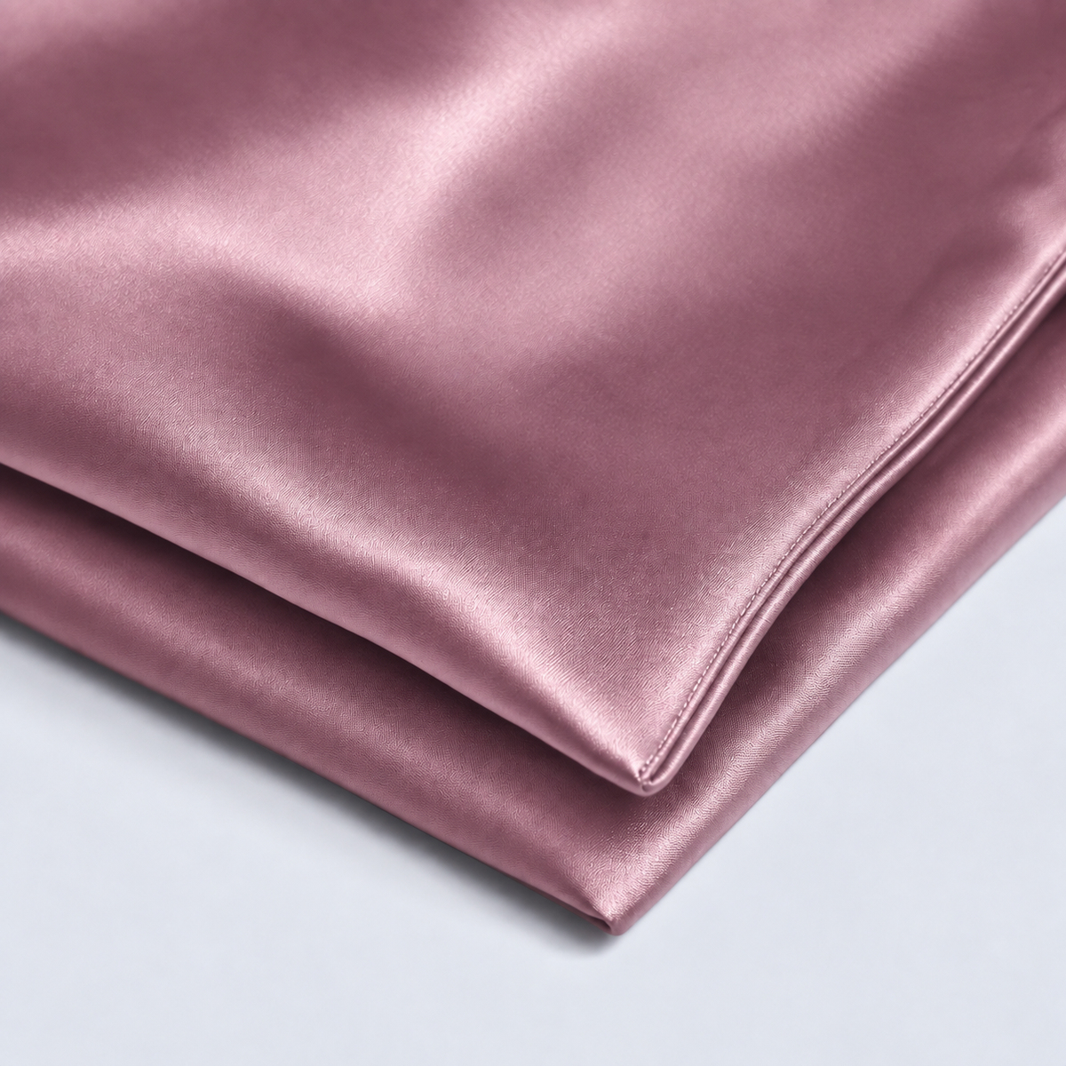 Seide Kissenbezug – Mauve, Nahaufnahme